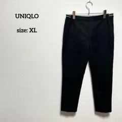 ユニクロ レディース 大きいサイズ XL コットンフィールアンクルパンツ 黒