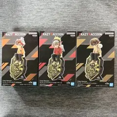 【新品未開封】Crazy Raccoon モニタートップフィギュア　3体セット