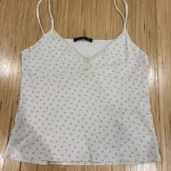 小花柄 ホワイト キャミソール Brandy Mel