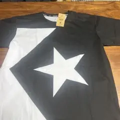 CONVERSE 星形プリント 吸汗速乾Tシャツ Lブラック