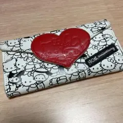 Sanrio キティちゃん 40周年 長財布 ハート財布