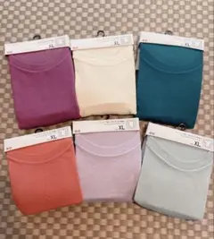 ユニクロ　くルーネックTシャツ 7色8枚セット　XLサイズ　新品
