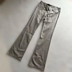 新品未使用品 エゴイスト EGOIST フレアパンツ ベージュ(M)