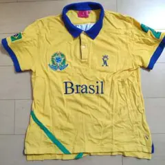Vicomte A ブラジル国章付きポロシャツ
