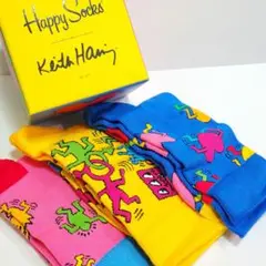 【限定】Happy Socks × Keith Haring コラボ BOX
