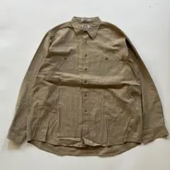 USED BEIGE COTTON L/S SHIRTS
