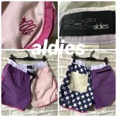 aldies メンズL ショートパンツ　クレイジーカラー　ハーフパンツ ピンク