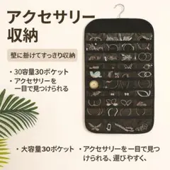 新品 収納 壁掛け アクセ 小物収納 黒 ブラック ウォールポケット