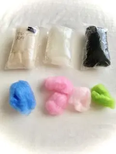 アクレーヌ7色セット　合計40g 羊毛フェルト　アクリルフェルト