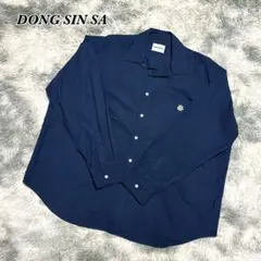 【極美品】DONG SIN SA メンズシャツ 紺 Ｆ