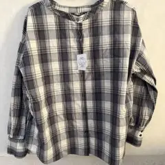 2WAY チェック柄長袖シャツ