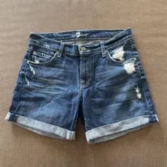 7 for all mankind デニムショートパンツ