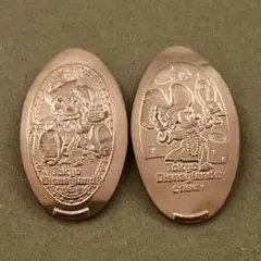2017年　ディズニーランド　海賊ミッキー　海賊ミニー　スーベニアメダル