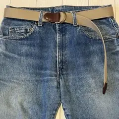 バロンズハンター コットン リングベルト USA製 サイズL リーバイス デニム