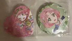 アイカツ　衣装展　ハート缶バッジ　バースデー缶バッジ　北王路さくら