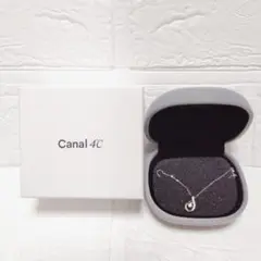 美品 カナル4℃ ネックレス しずく ペリドット シルバー 箱付き