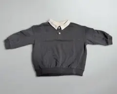 【早い者勝ち】H&M ワンコイン　グレー　長袖　ポロシャツ　80 秋服