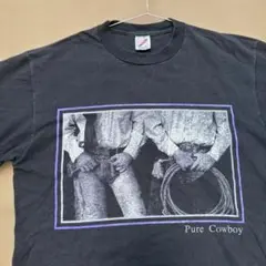 90s Pure Cowboy ヴィンテージTシャツ 黒