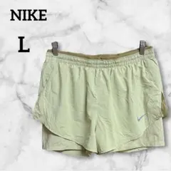 美品✨NIKE【L】ナイキ DRI-FIT 黄緑色 ショートパンツ ランニング