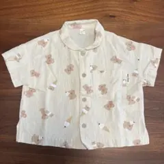 ブラウス　シャツ　アプレレクール　くま　90