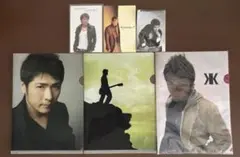 【グッズまとめ売り】吉川晃司　クリアファイル　クリスマスカード　ブロマイド