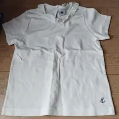 PETIT BATEAU フリル付きTシャツ 128cm