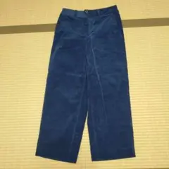 パラスパレス　コーデュロイ　ワイドパンツ　ブルー　2