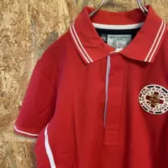 AE8264 KENT & CURWEN ポロシャツ レッド メンズ L ポス