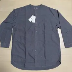 最終価格 新品■MUJI LABO 尾花大輔■スタンドカラー長袖シャツ L-XL
