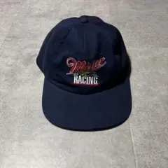 90s ミラーレーシング キャップ ネイビー 良品 ビンテージ