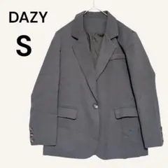 【新品タグ付】デイジー DAZY オーバサイズジャケット S ダークグレー