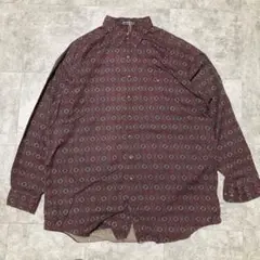 “Arrow アロー　80s 総柄長袖シャツ