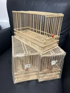 未使用品 メジロ籠 3個セット