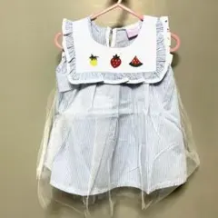 ミネカジャパン　ベビー＆キッズワンピース　色:ブルーとピンク2色