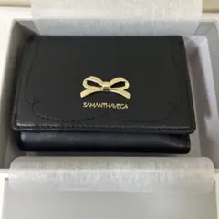 ⭐︎新品未使用⭐︎ SAMANTHAVEGA ブラック三つ折り財布