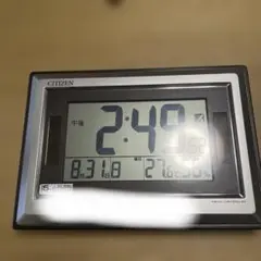 CITIZEN デジタル置時計 温度湿度表示　電波時計