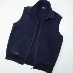 ★パーリーゲイツ★ゴルフ POLARTEC フリース ベスト サイズ4 紺★