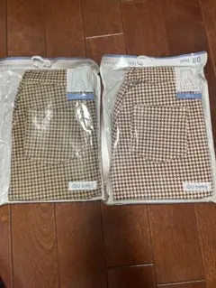 GU baby チェック柄パンツ 80サイズ 2点セット