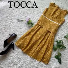 【夏仕様】TOCCA　トッカ　ノースリーブセットアップ　シアサッカー　ドット柄