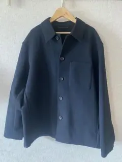 UNIQLOネイビー ボタン付きシャツジャケット