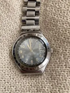 希少 美品 スウォッチ アイロニー クオーツ 腕時計 スカイブルー シルバー YLS231M - CIEL AZUL - Swatch® Japan