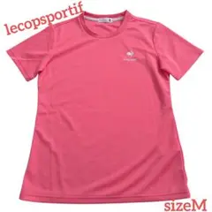 美品　le coq sportif　ピンク トレーニング　半袖Tシャツ　M