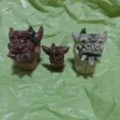 ハンドメイド　シーサー　セット