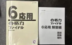 6応用 合格力ファイナル 2024年度