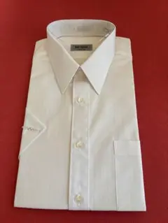 【新品未使用】MR.YORK ホワイトストライプ半袖シャツ 38