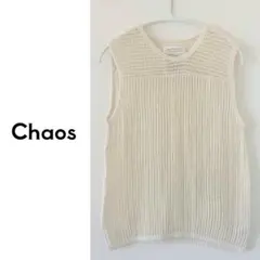 [カオスchaos]コットンシアーノースリーブ
