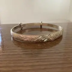 ハンドメイド　シルバー　ブレスレット　バングル