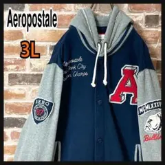 《人気》Aeropostale エアロポステール　ブルゾン　バックロゴ　3L