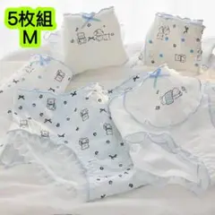 5枚組M 160cm中学生ショーツ ジュニア 綿 高校生ランジェリー　524号