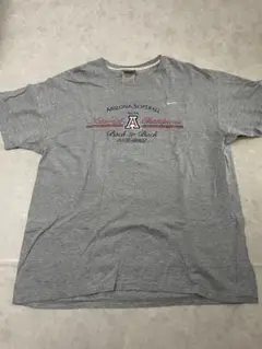 00s 銀タグNike Arizona Softball Tシャツ XL グレー